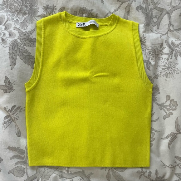 Zara Neon Knit Tank - Picture 1 of 2